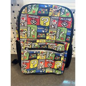 Super Mario Backpack Yoshi Luigi Bowser Toad All Over Print 2022